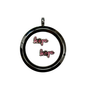 1 Memory Locket Pink HOPE Charm   FL175