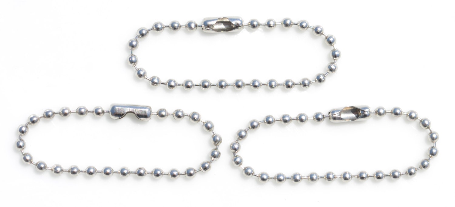BULK 50 Ball Chain Silver Tone Key Chains F320 Etsy