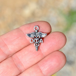 5   OTA Occupational Therapy Assistant Medical Silver Tone Charms SC2403