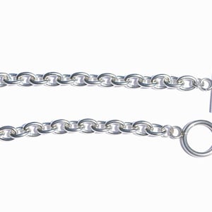 BULK 10 Stainless Steel Link 7.5 Charm Bracelets with a Toggle Clasp C947 image 4