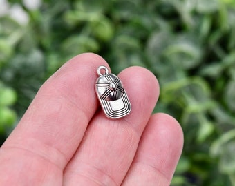 BULK 50  Baseball Cap 3D Silver Tone Charms SC4145