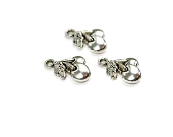 BULK 50 Cherry Silver Tone Charms SC5823 - Etsy