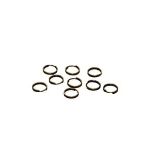 10  Bronze Tone 7mm Split Jump Rings F112