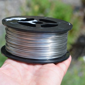 1 Stainless Steel, 1 Lb. Spool, 18 Gauge, Soft Roll  Craft Wire, Wire Wrapping, F558
