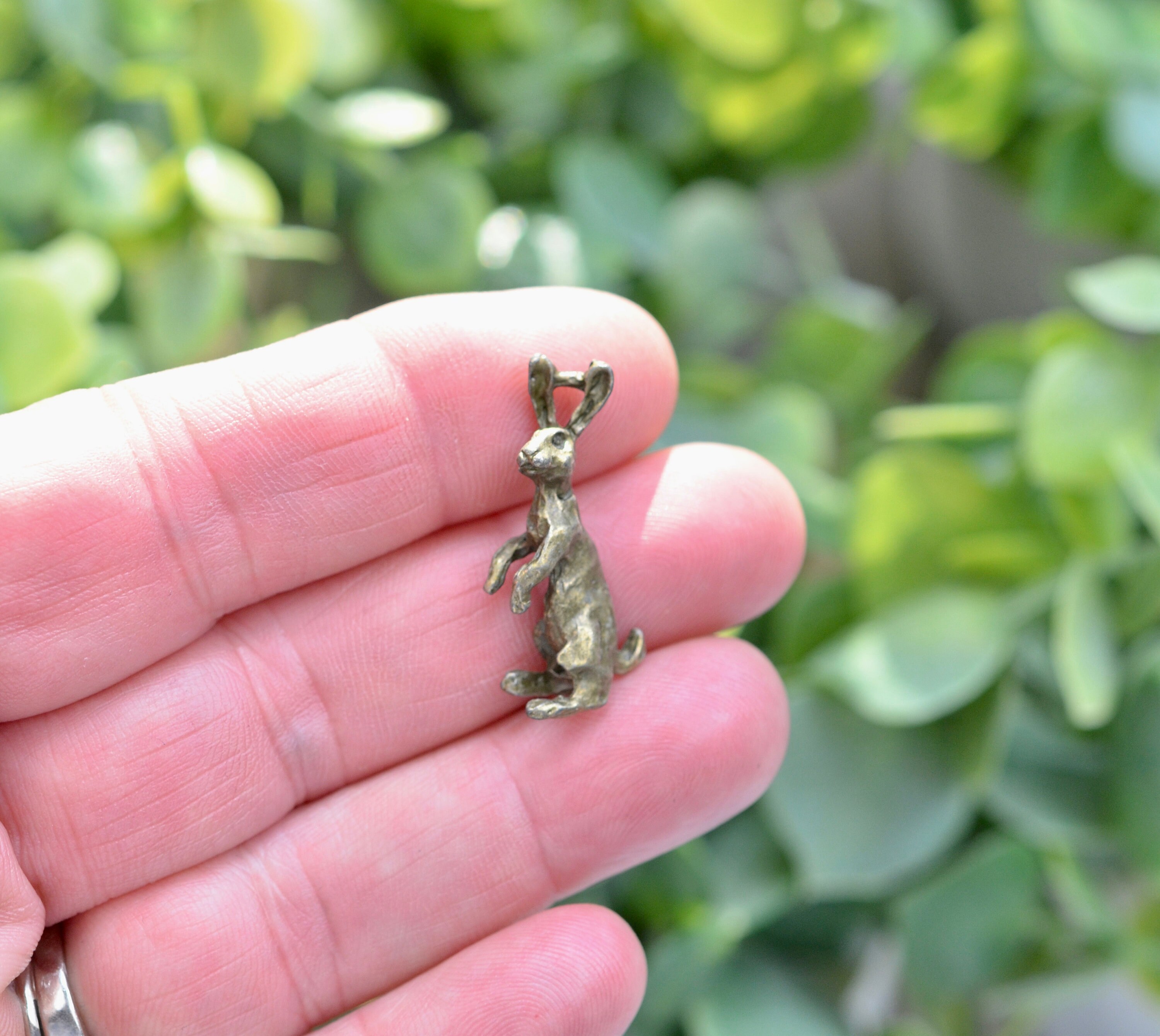 1 Rabbit 3D Bronze Tone Charm BC2547 - Etsy