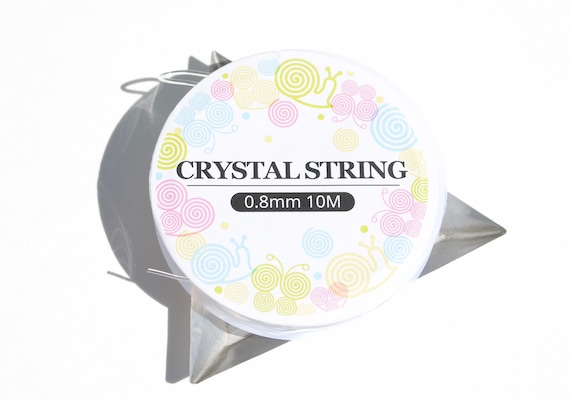 10pcs/rolls/spools 0.8mm, 10m Crystal Elastic Stretchy String