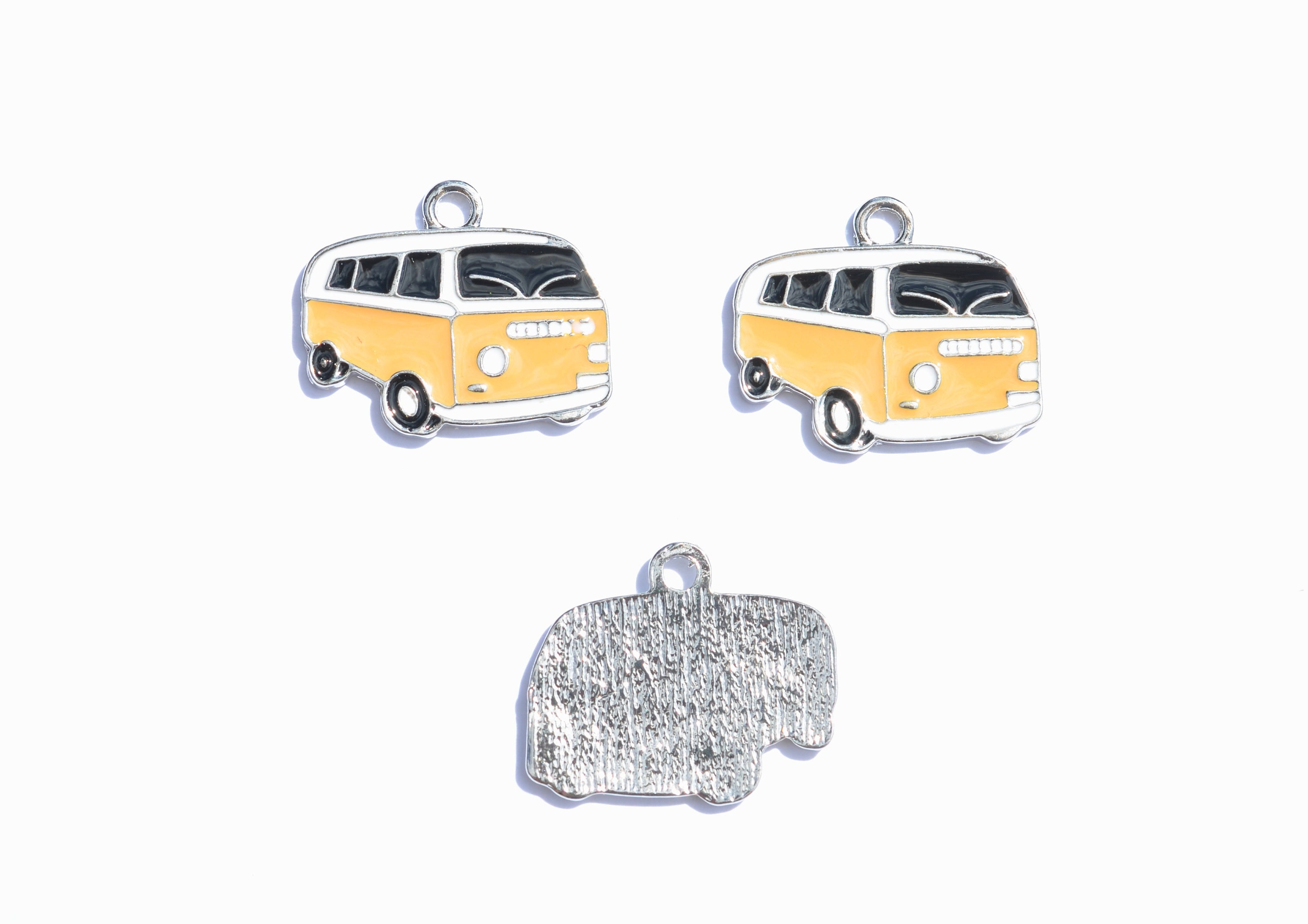 2 Mermaid Gold Tone Charms With Inset Rhinestones - GC1429