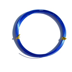Royal Blue Aluminum Craft Wire for DIY Wire Wrap Projects  5 Meters  F751