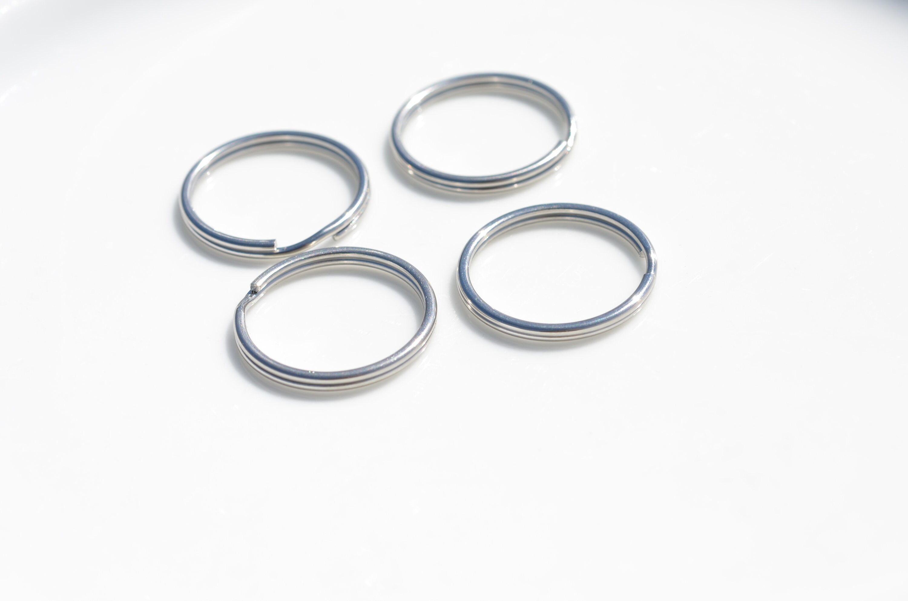 BULK 20 Stainless Steel 28mm Split Key Ring Holders F581 Etsy