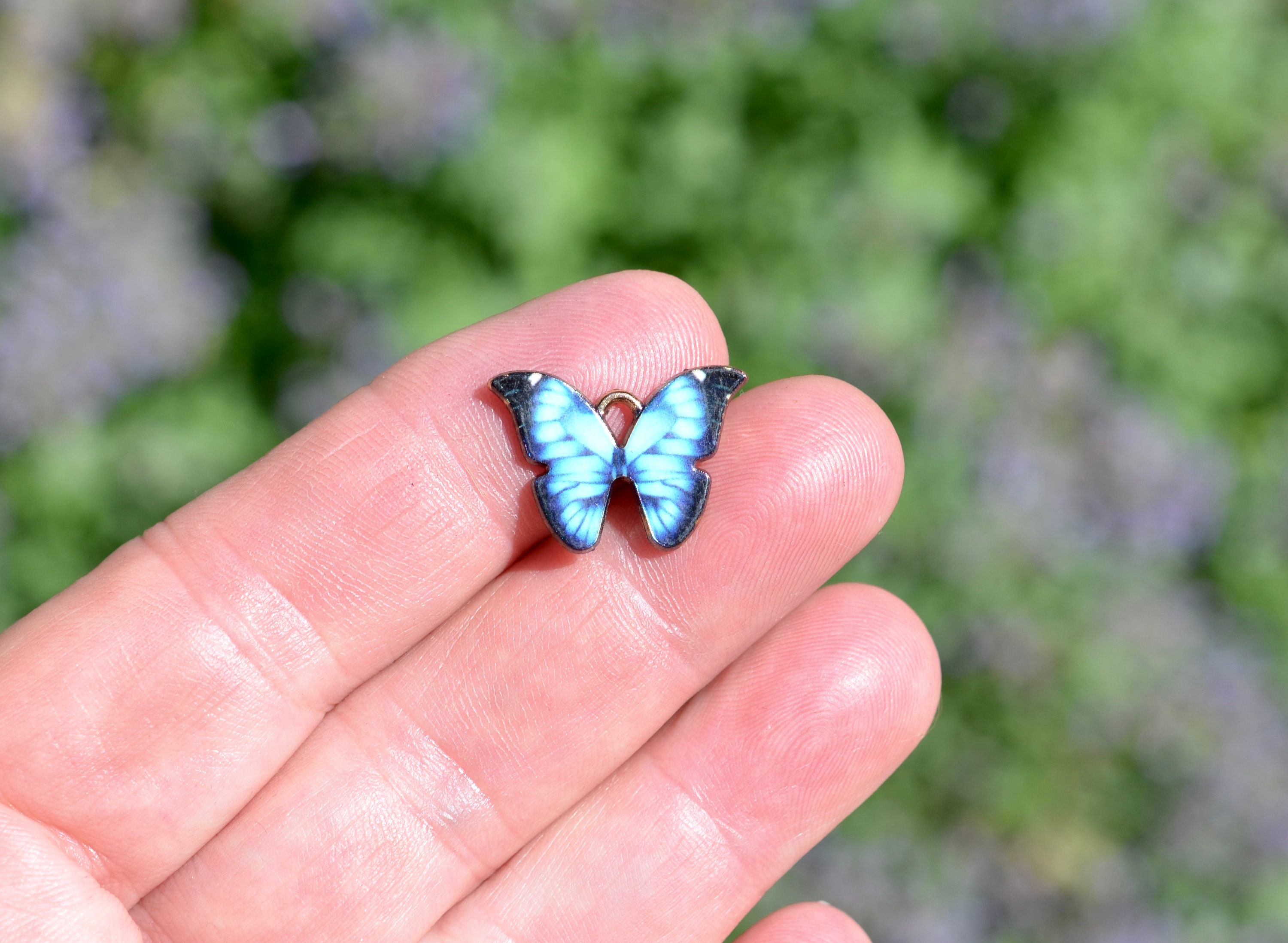 16 PCs Butter Fly Charms Pendants Assorted Lot Wholesale Findings Bulk