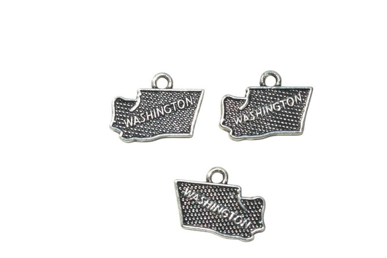 1 State of Washington Silver Tone Charm SC2141 image 6