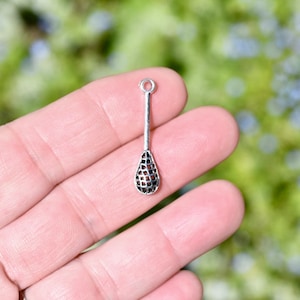5  LaCrosse Stick Silver Tone Charms SC6002