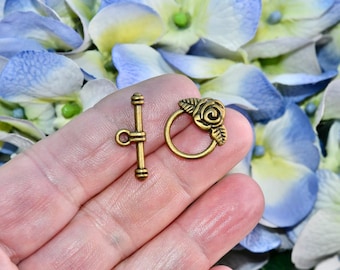 BULK 20  Bronze  Tone Toggle Clasps  F135