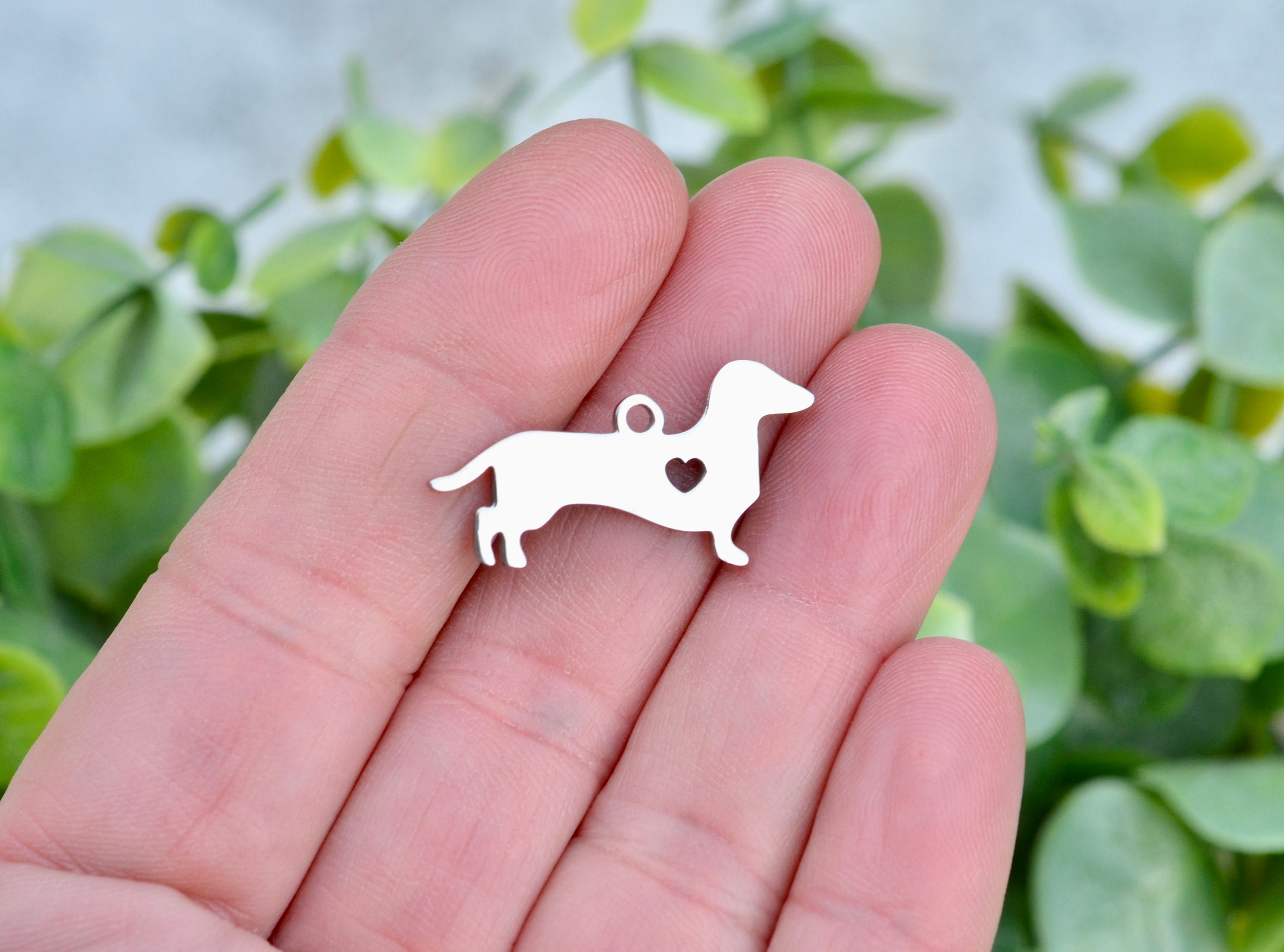 Personalized Stainless Steel Custom Laser Engraved Dachshund
