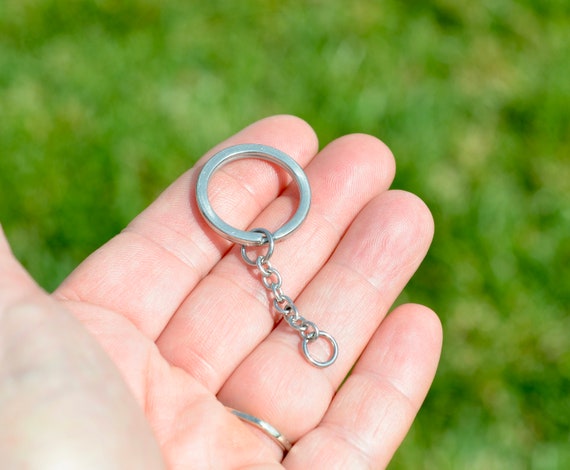 1 Stainless Steel Split Key Ring Key Chain Holder F439 - Etsy