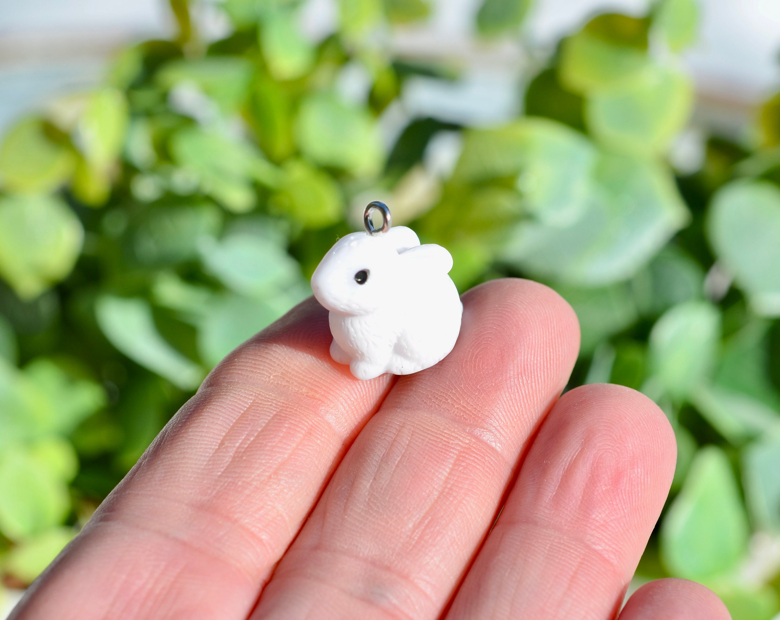 BULK 20 Bunny Rabbit White Plastic Charms SC5205 - Etsy