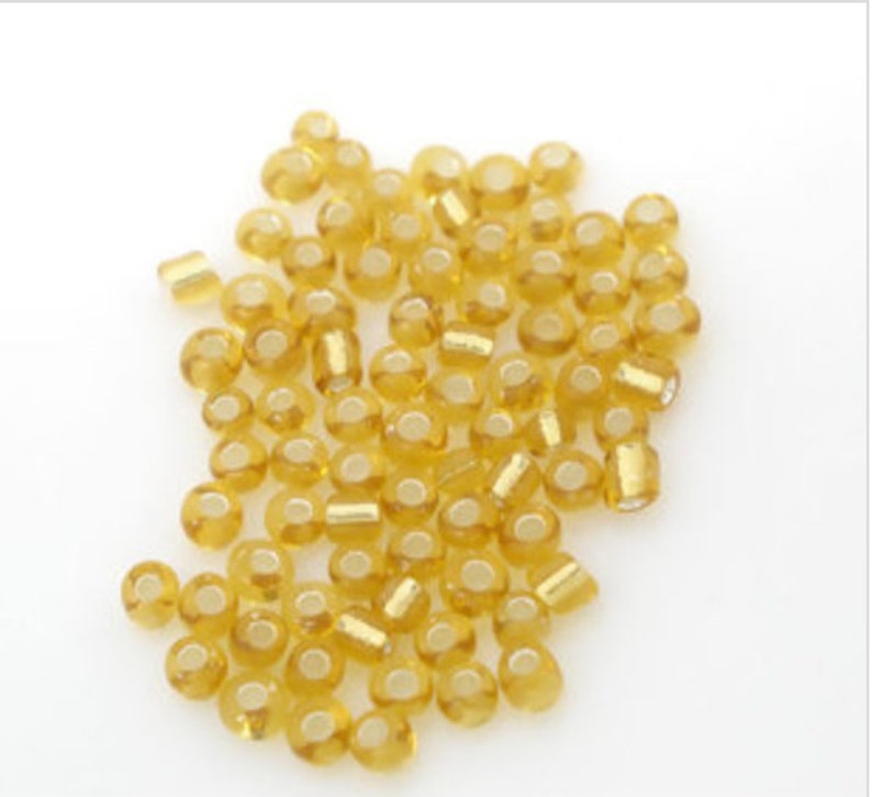 100 Grams Bright Yellow Glass Seed Beads 10/0 BD606 Etsy