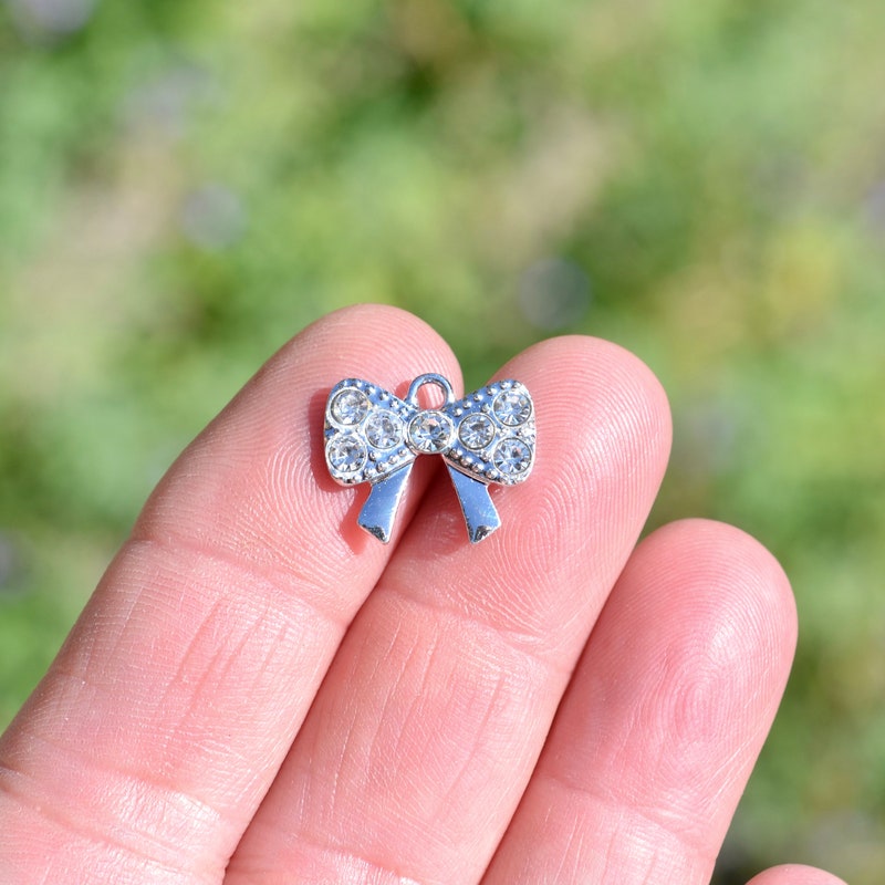 Rhinestone sequin Bow Tie