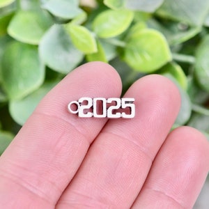 1 Year 2025 Silver Tone Charm SC4102