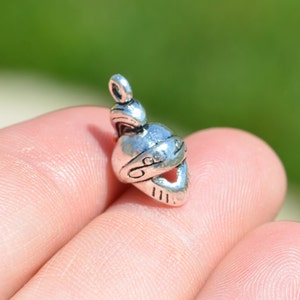 1   Medieval Helmet Knight  3D Silver Tone Charm SC6538