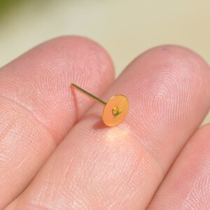BULK 50 Bright Gold  Earring Posts F389