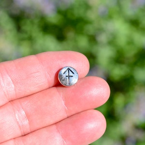 10 Zodiac Sagittarius Silver Tone 10mm Beads  BD1086