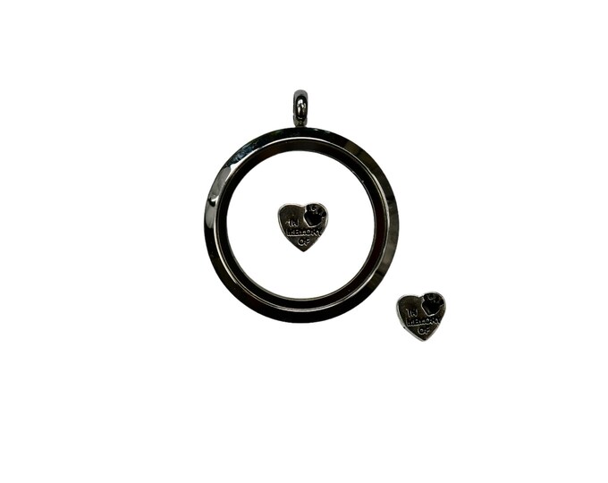 1 Memory Locket in Memory of Heart Charm FL301 - Etsy