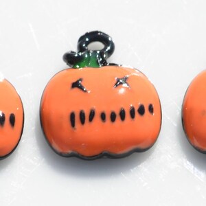 BULK 20 Orange Jack O Lantern Enamel Pumpkin Charms SC5322 - Etsy