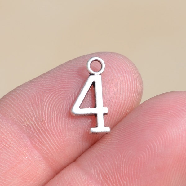 Number Charms Etsy