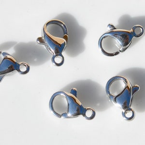 BULK 10 Stainless Steel 10 x 6mm Lobster Clasps  F611