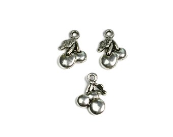 【専用】cherry様　　CB BULK 50 Cherry Silver Tone Charms SC5823 - Etsy