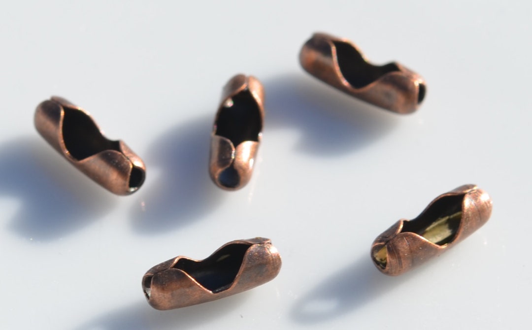 COPPER BALL CHAIN Necklaces 4.5mm ~3/16 round bead
