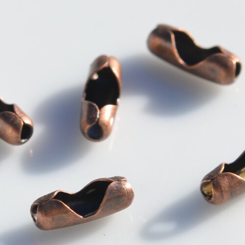 10 Meters Copper Tone Ball Chain 2.4mm C1054 Etsy