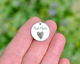 Personalized Charms Laser Engraved Better Go Catch It Stainless Steel Charms ZF936