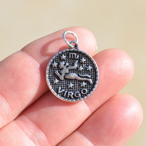 1 Virgo Zodiac Silver Tone Charm SC6359