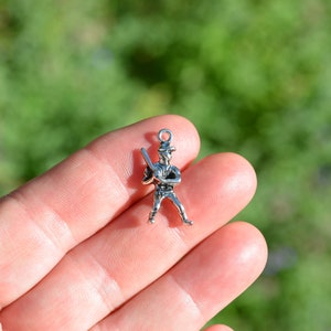 BULK 50  Baseball Player 3D Silver Tone Charms SC1864