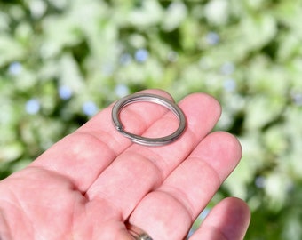 BULK 20 Stainless Steel 28mm Split Key Ring Holders  F581