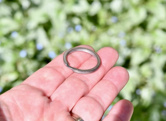 BULK 20 Stainless Steel 28mm Split Key Ring Holders  F581