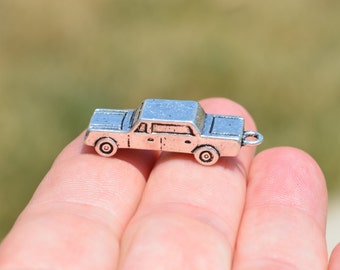 BULK 20 Car 3D Silver Tone Charms SC2756
