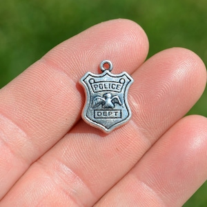 1  Police Dept Silver Tone Charm SC2966