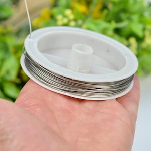 1 Roll of Steel Beading Wire 15 meter roll  F737