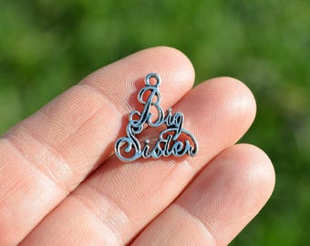 1  Big Sister Silver Tone Charm SC3750