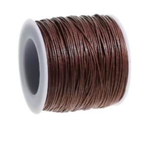 Brown Cotton Jewelry Cord 1mm Thick Spool F706