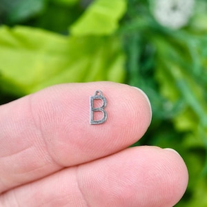 1  Stainless Steel  Letter  B Charm SC7113