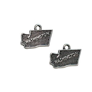 1 State of Washington Silver Tone Charm SC2141 image 2