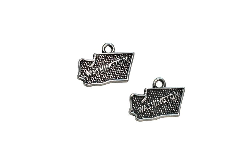 1 State of Washington Silver Tone Charm SC2141 image 2