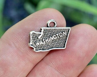 1 State of Washington Silver Tone Charm SC2141