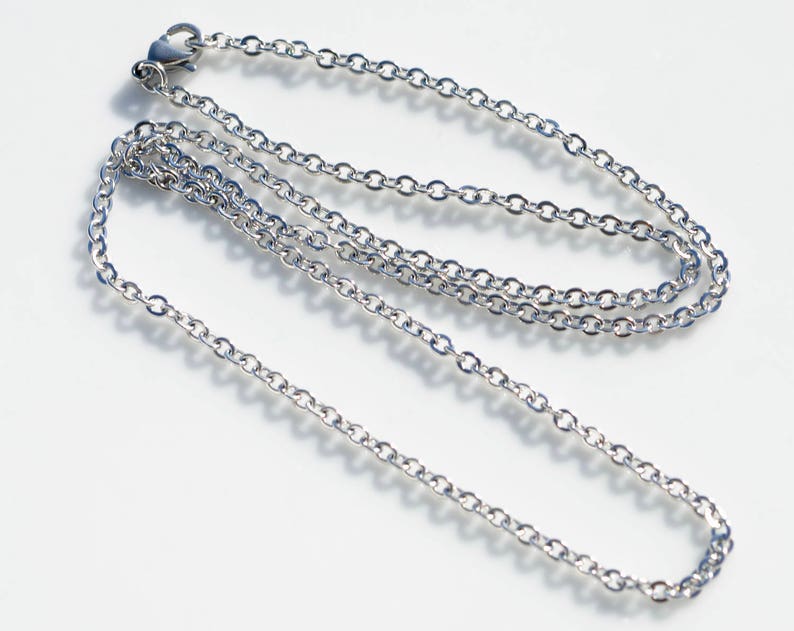 BULK 10 Stainless Steel 23 Link Cable Necklace Chains Etsy