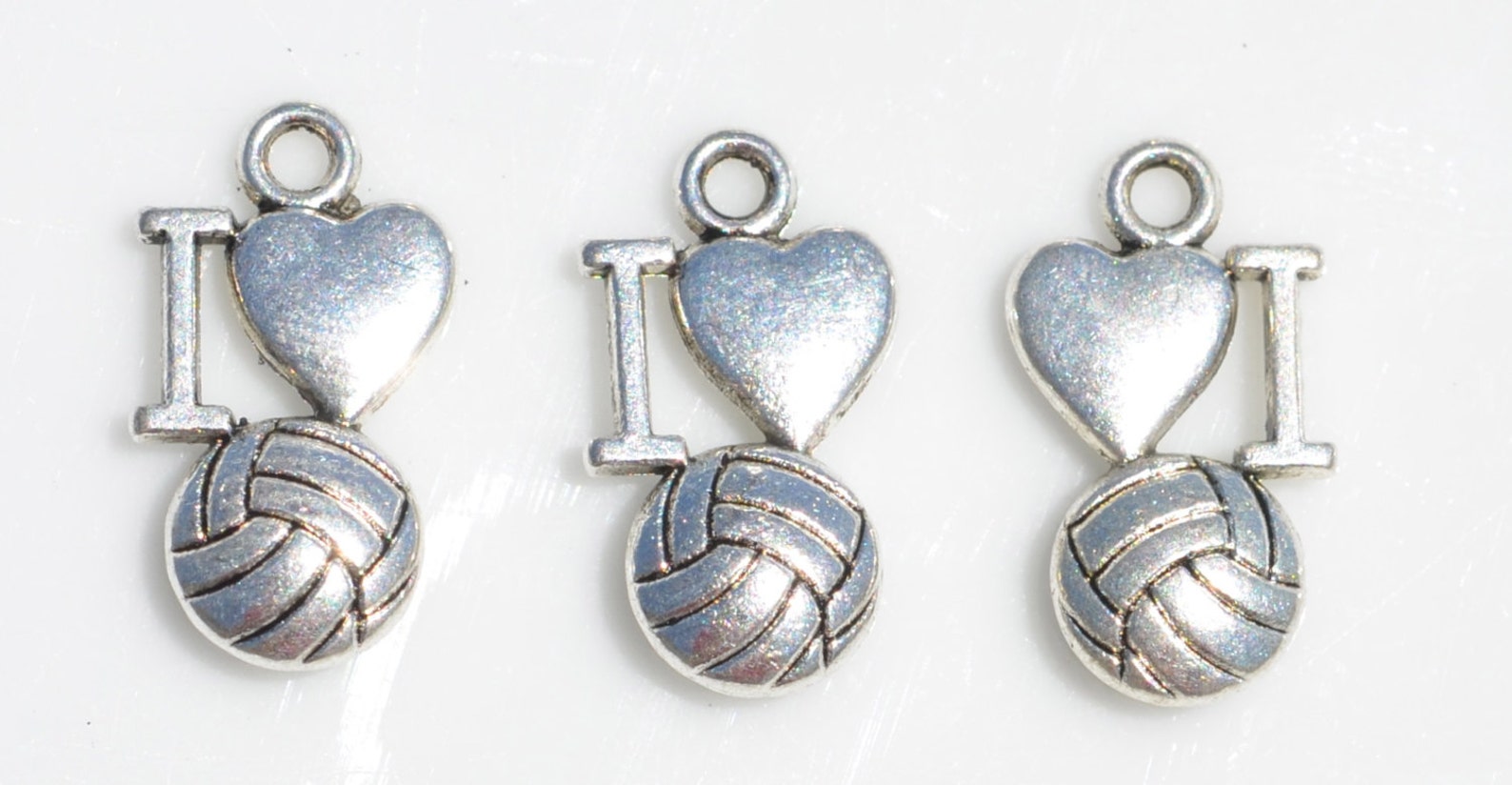 BULK 20 Volleyball Silver Tone Charms SC2028 Etsy