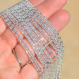 BULK 10 Meters Bright Silver Ball Chains 1.6mm C949